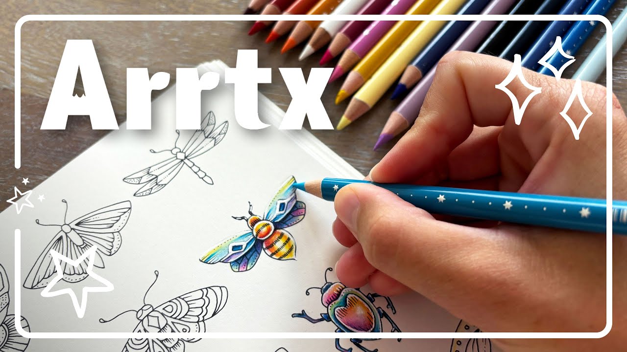 Color with me 🧡🐝 | Arrtx 126 Colored Pencils Review - Are they worth it?