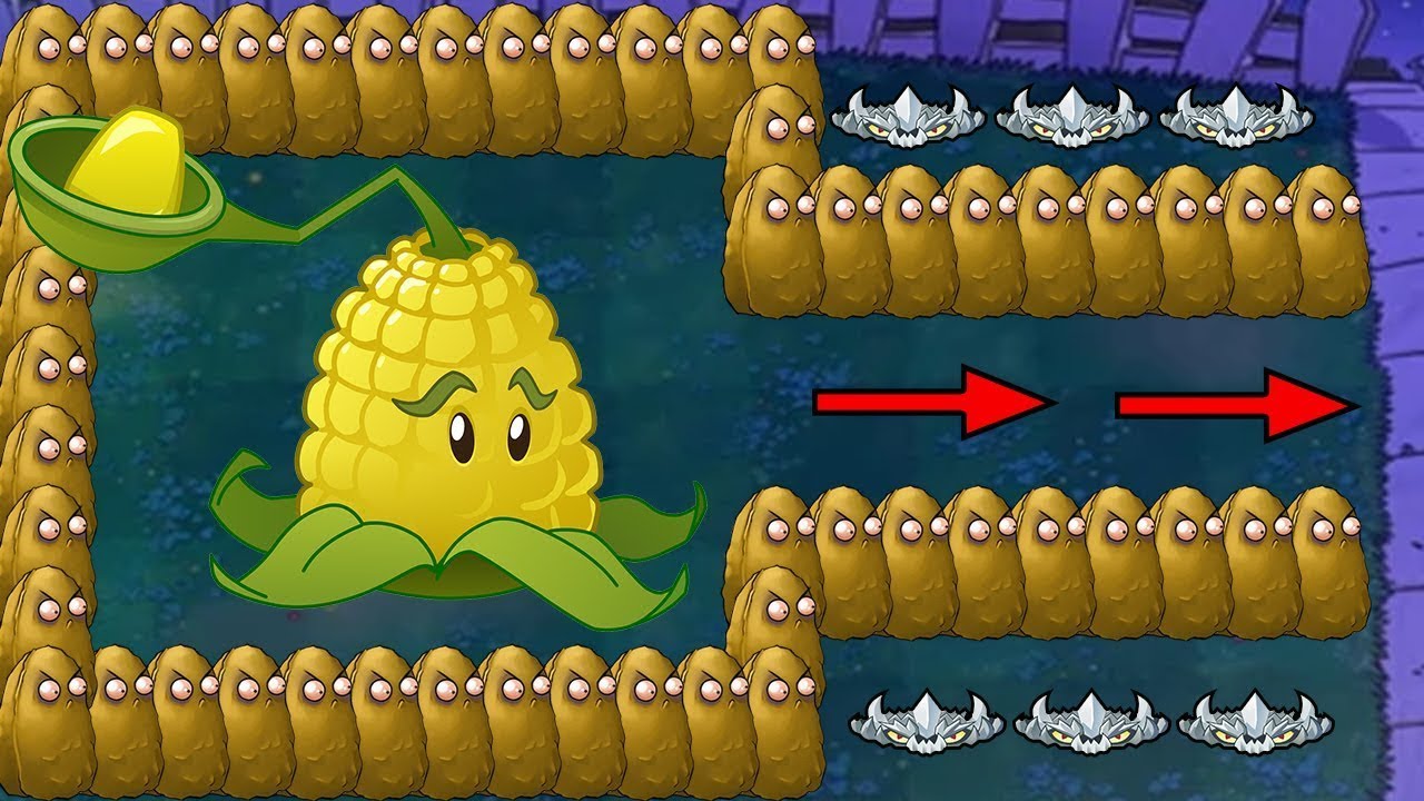 99 Kernel Pult Tall Nut vs Dr.Zomboss vs Giga Gargantuar - Plants vs Zombies Hack