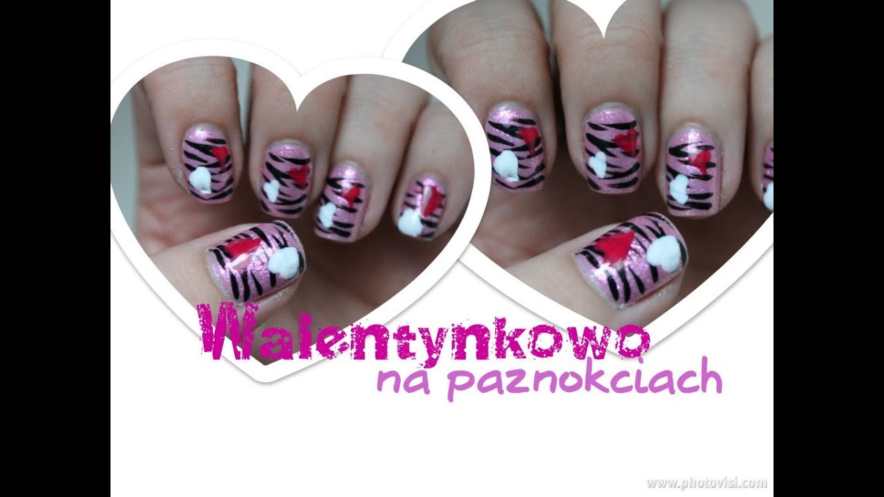 Walentynkowy kicz ;) - zdobienie paznokci