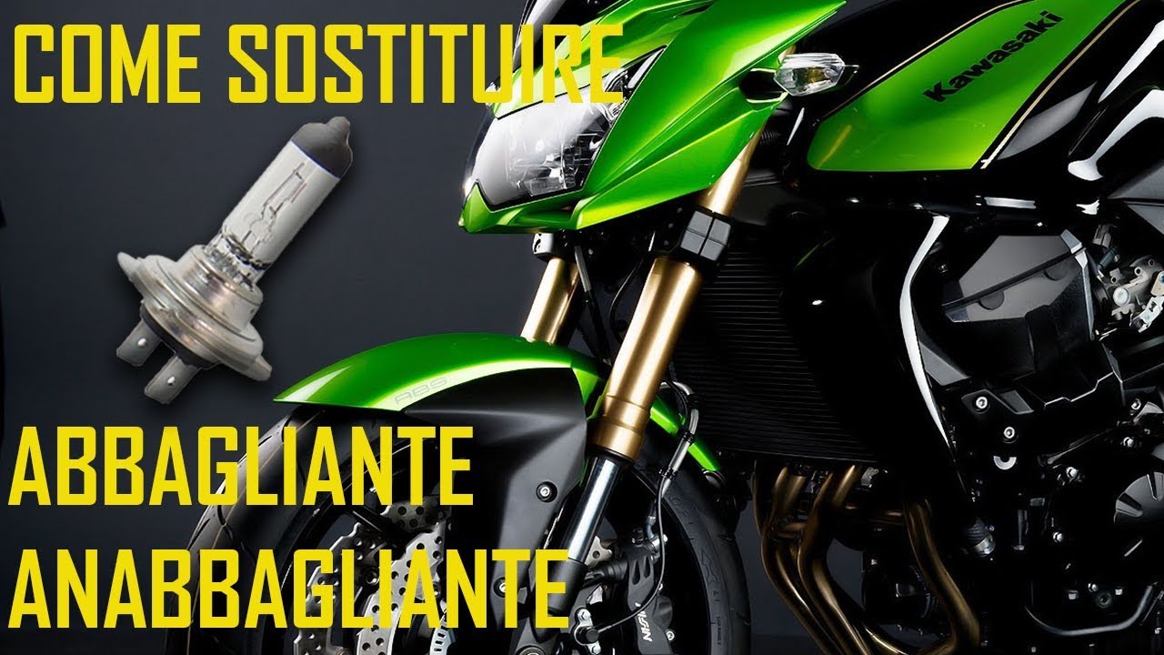 How to replace an H7 halogen lamp high beam / low beam (KAWASAKI Z750)