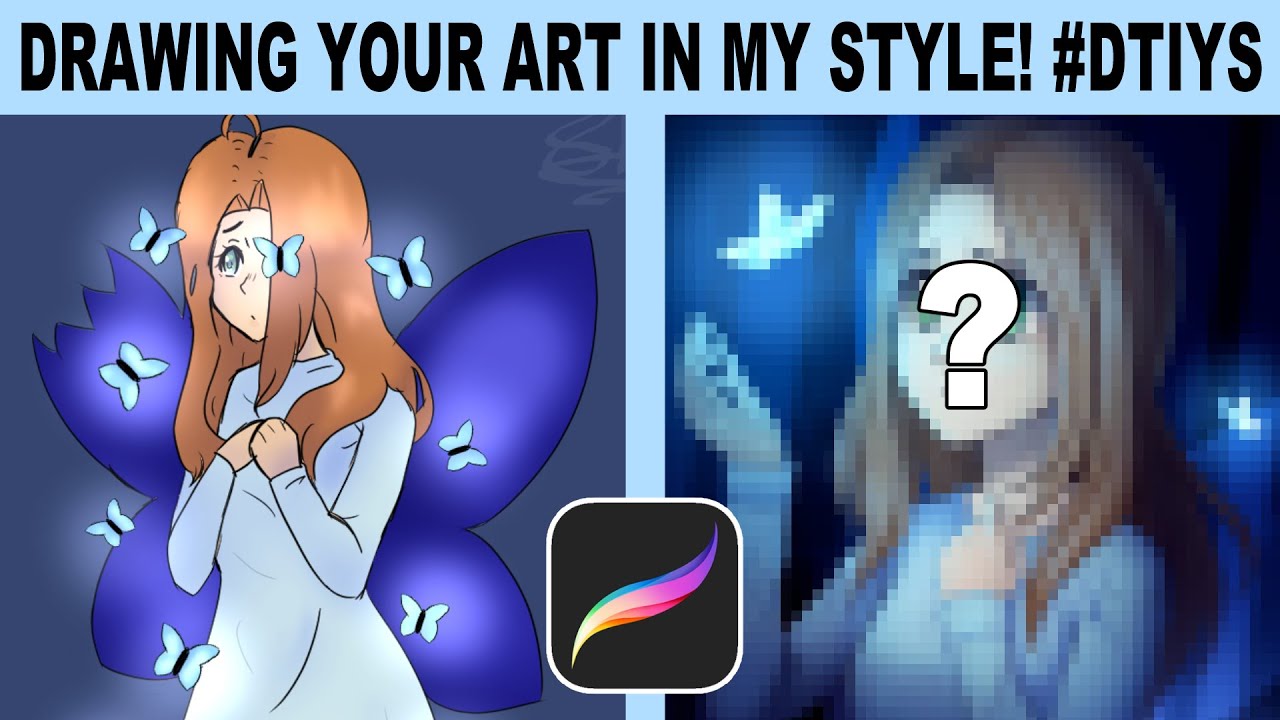 Redrawing Two of my Viewers' Pictures in My Style! | Procreate | #DTIYS