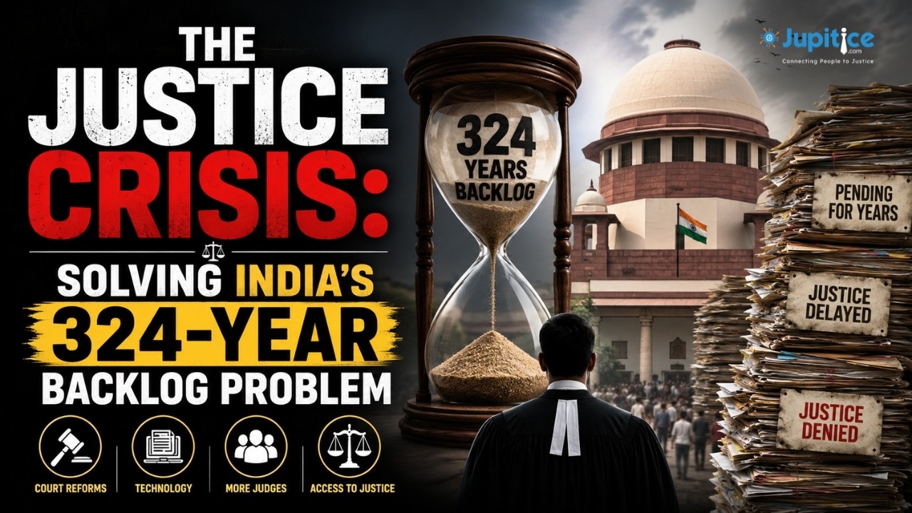 Can AI Fix India&rsquo;s 324-Year Court Backlog? ⚖️ | #legaltech #odr