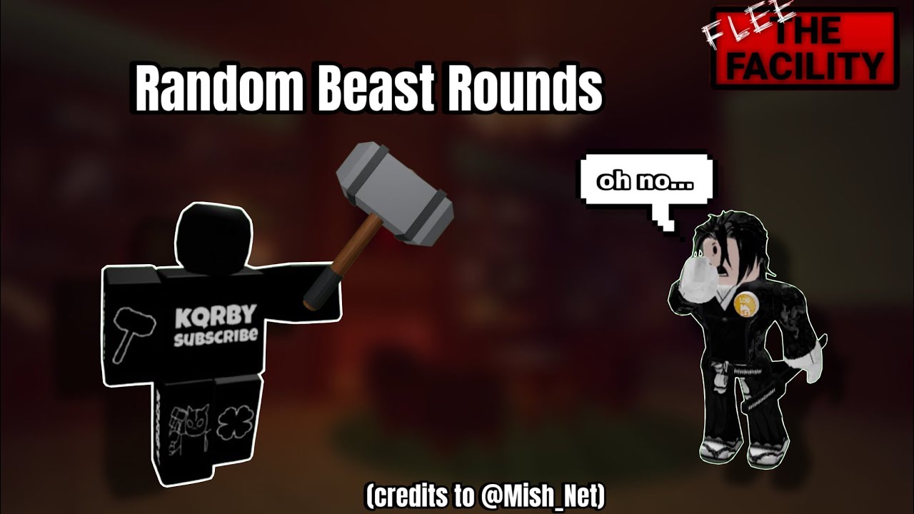 Random beast rounds in pro servers roblox flee the facility #roblox #fleethefacility 