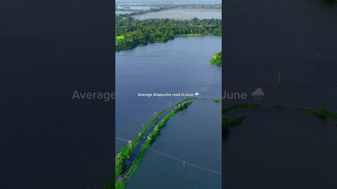 Welcome to Alappuzha, Kerala during the monsoon season! #shorts