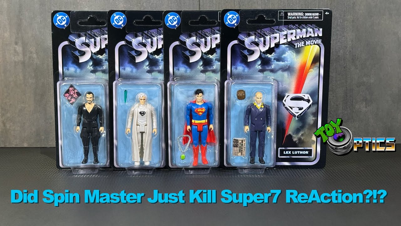 $8 vs $20: Are Spin Master’s New DC Retro Superman the Movie Figures a Super7 ReAction Killer?!