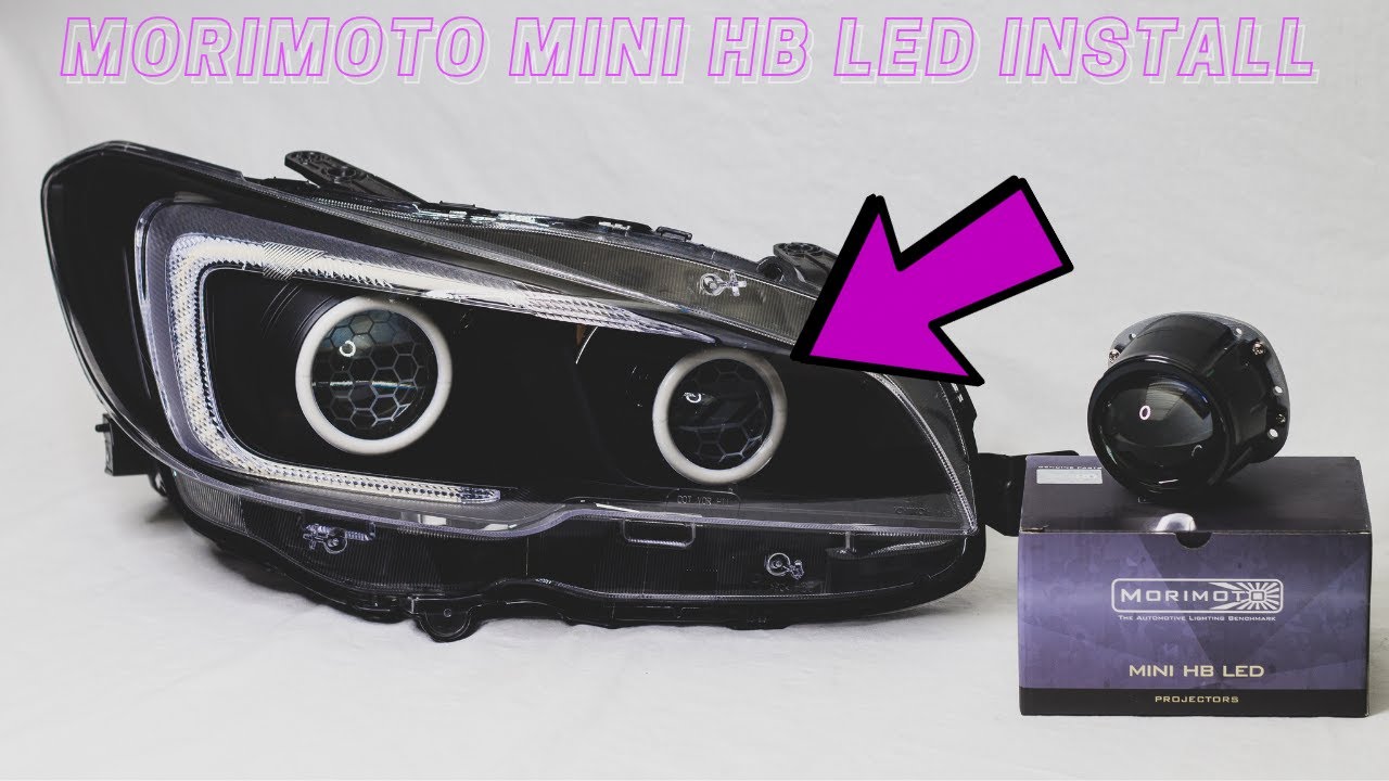 Как установить светодиодные проекторы дальнего света Morimoto MINI HB!