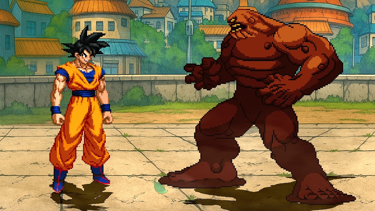 Goku Vs. Clayface - The Living Mud