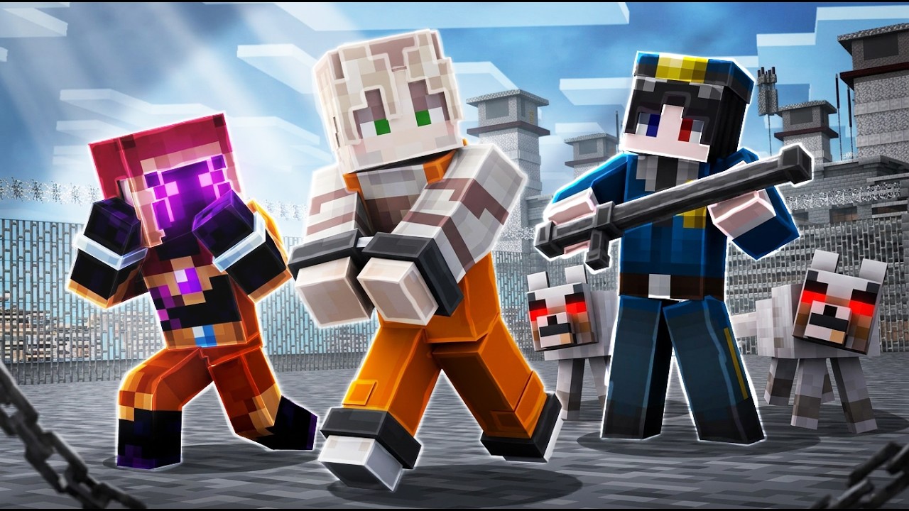 Wir sind aus dem Minecraft Gefängnis AUSGEBROCHEN… (Polizei jagt uns)