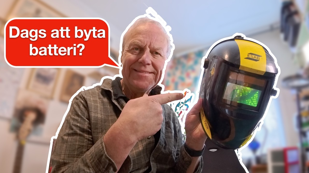 Byta Batteriet i Svetshjälmen. Så här gjorde jag! 🤔