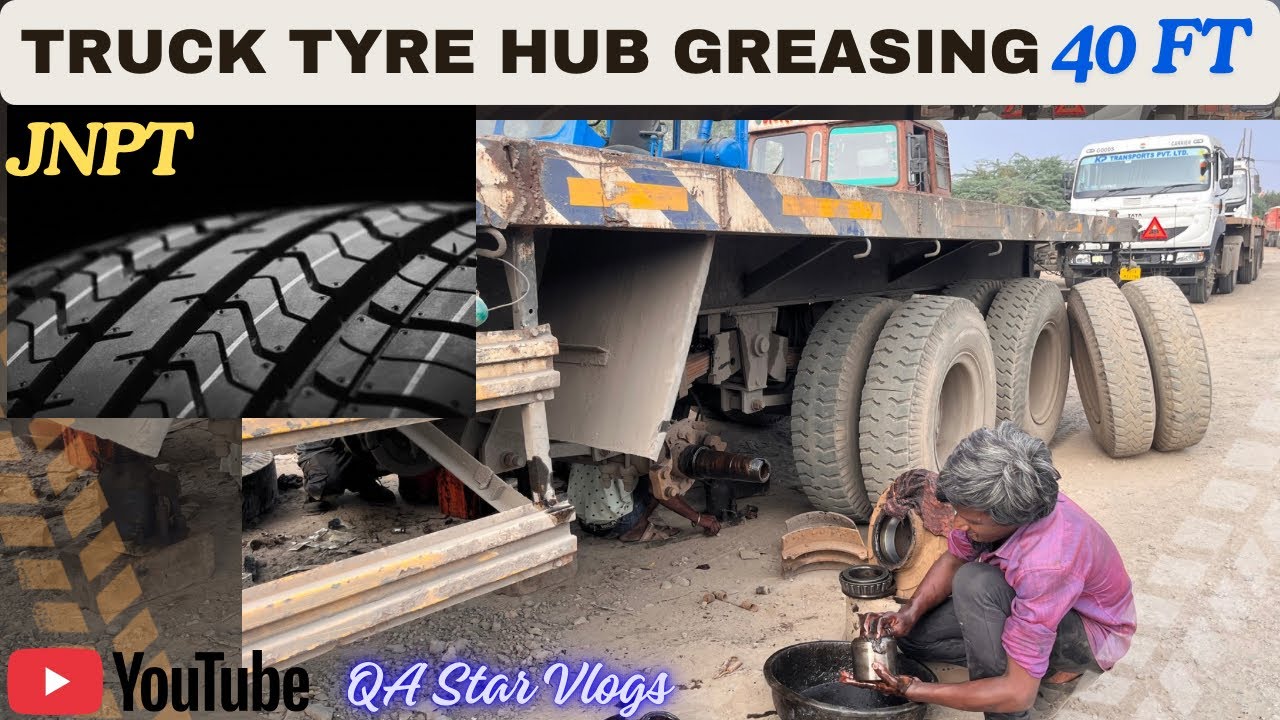 Tyre Hub Greasing | Full Step-by-Step Process | 40ft Truck Container