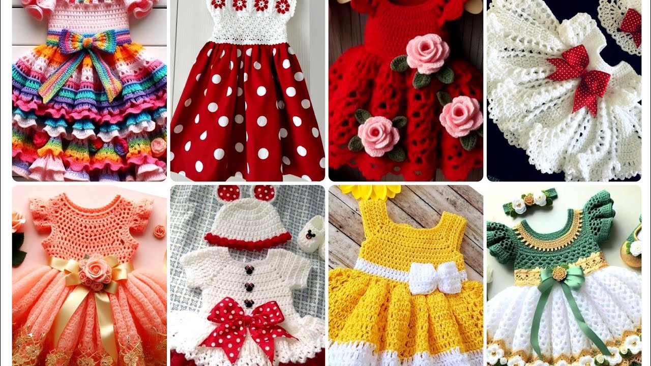 MOST BEAUTIFUL CROCHET GIRL FROCK//UNIQUE DESIGN PATTERN CROCHET FROCK COLLECTION 2026