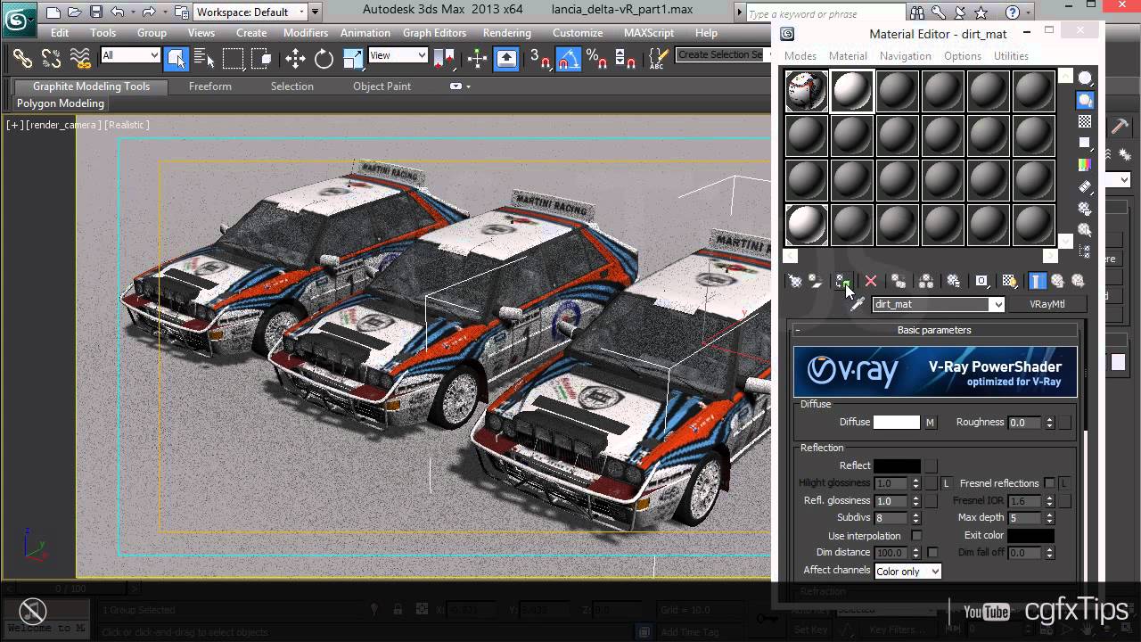 3ds max Tutorial: Clay/Wireframe Render (V-Ray)