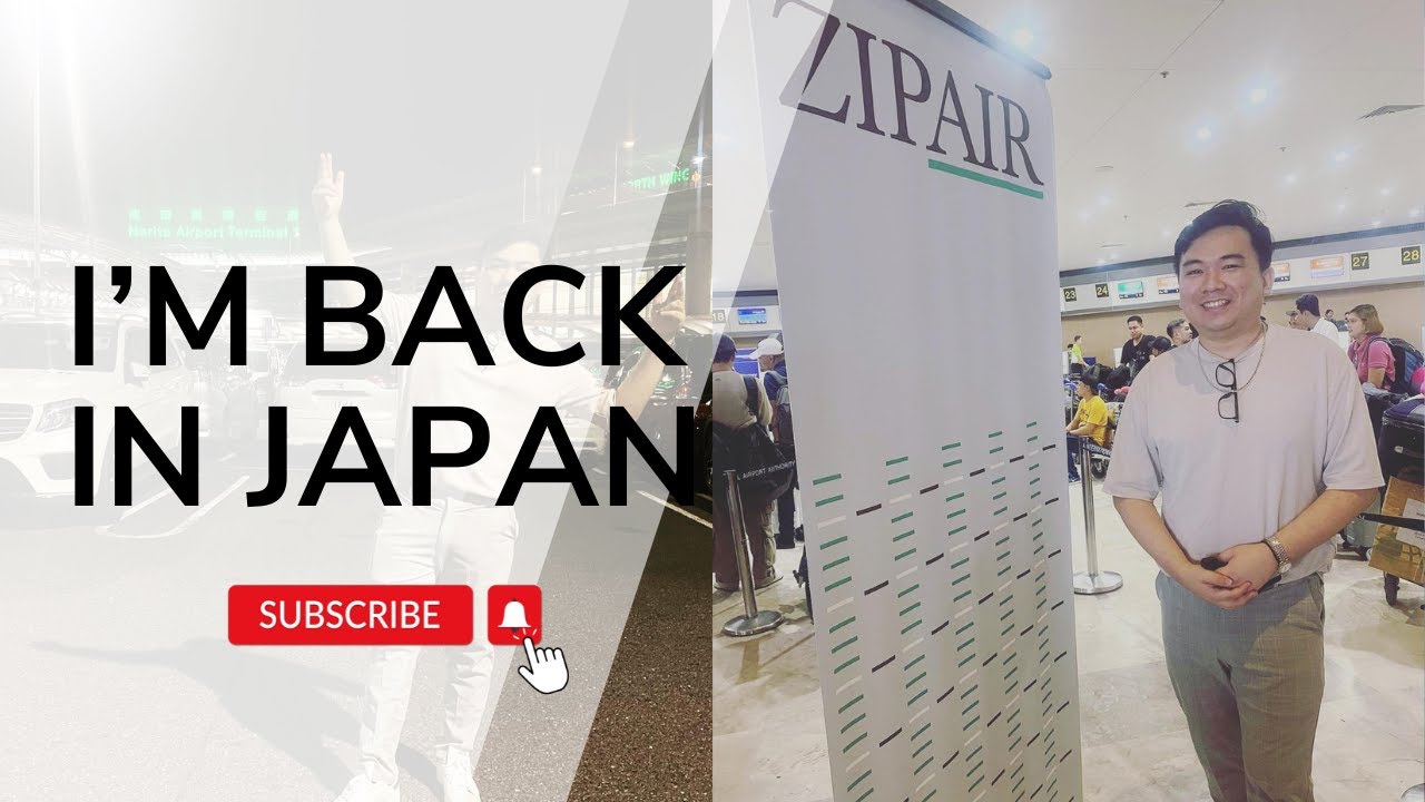 My first ZIPAIR experience + I'm back in TOKYO Japan!