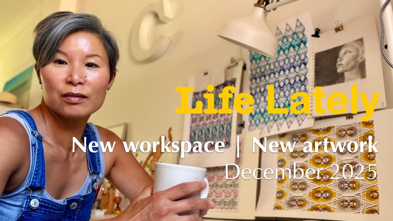 Life Lately | New workspace, new (larger) artwork... and a break from IG