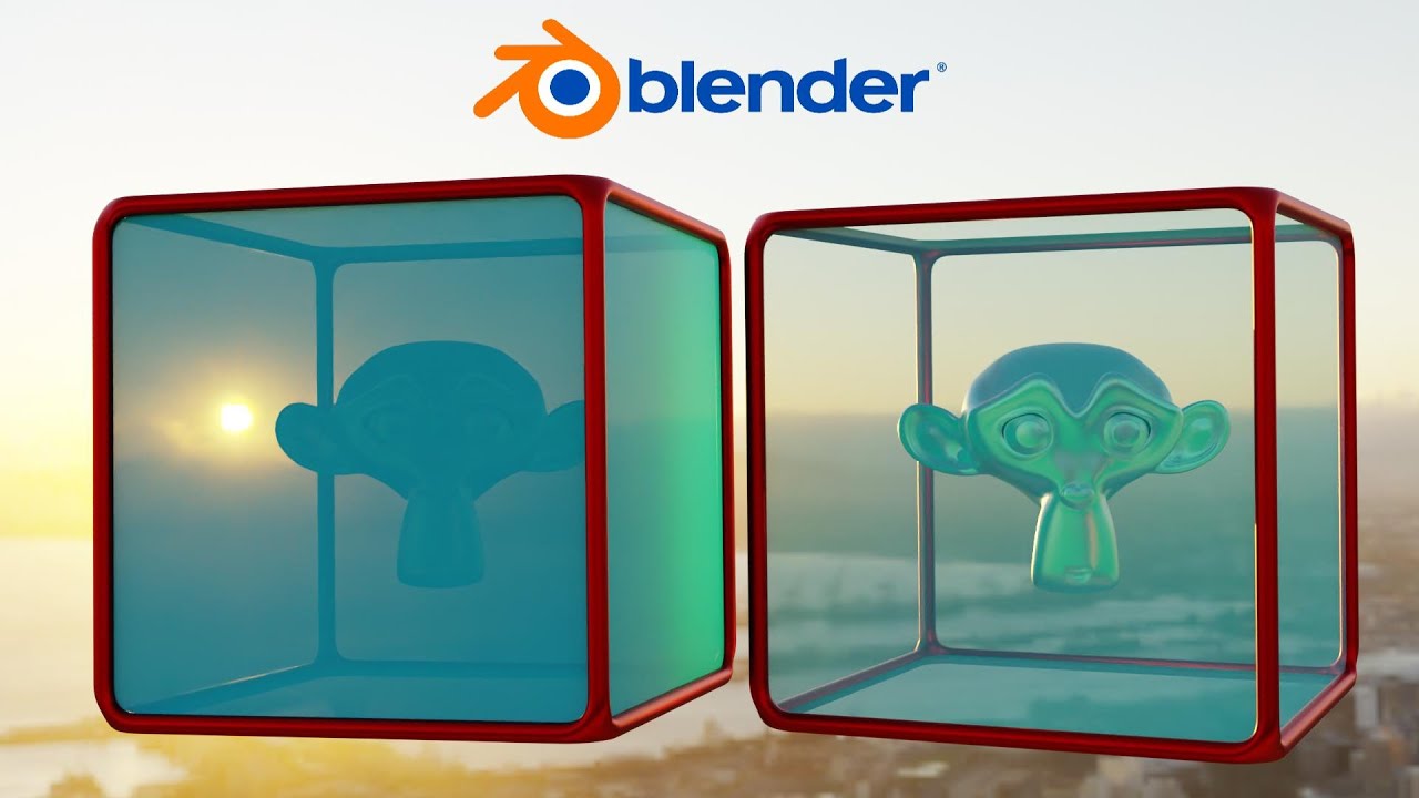 Как сделать прозрачный материал в Blender Cycles и Eevee