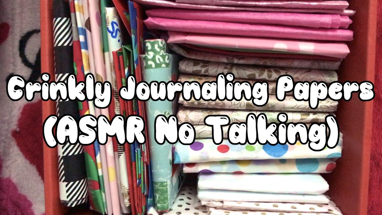 Crinkly Journaling Papers | Lo-fi ASMR (No Talking)