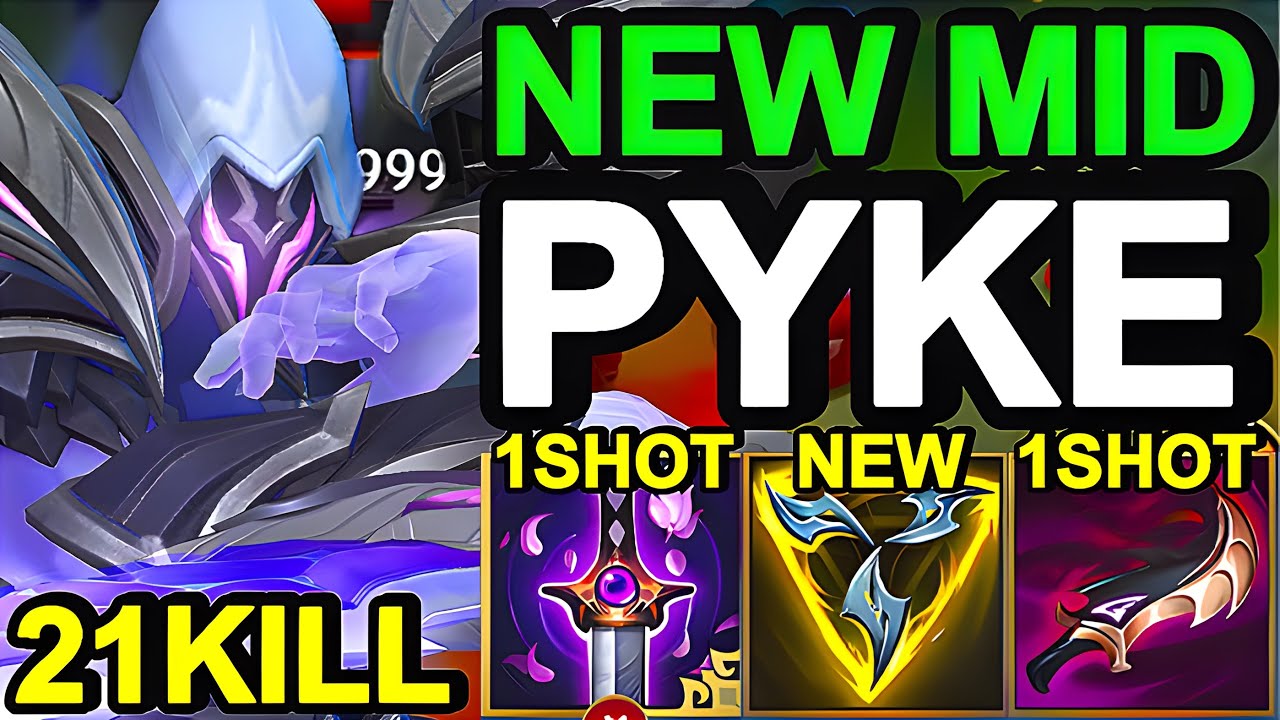 Wild Rift China Pyke Mid - Meta OP Champion - Solo Carry Build Runes - Challenger Rank Gameplay