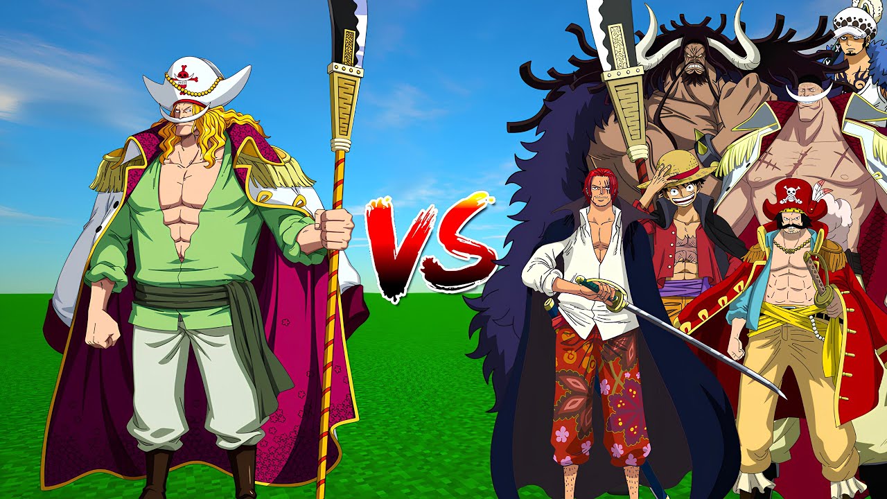 Whitebeard Vs All Pirate Crews in One Piece