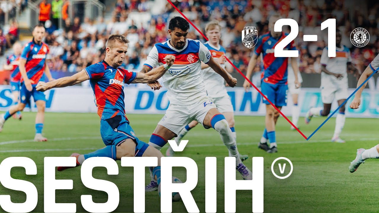 SESTŘIH: 3. předkolo Ligy mistrů - FC Viktoria Plzeň vs. Rangers FC