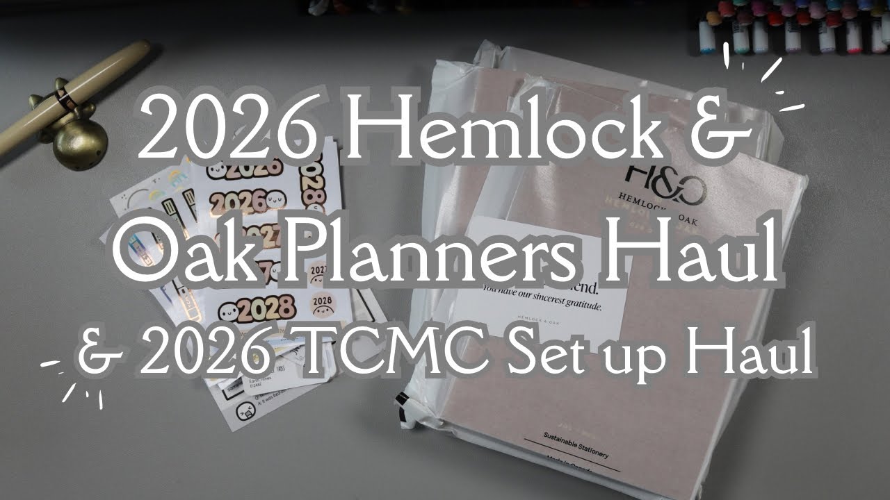 Распаковка ежедневника Hemlock & Oak 2026 и доставка TCMC