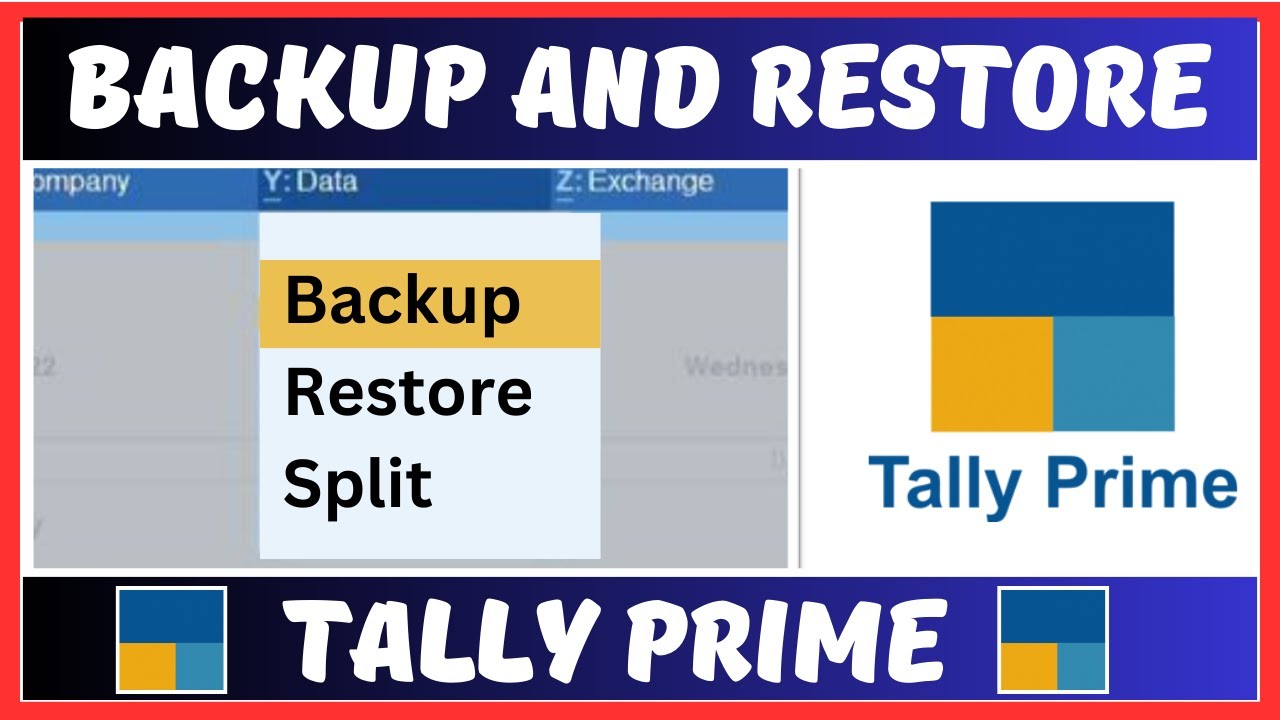 Backup and Restore Process in Tally Prime in Hindi Language | Backup of Tally