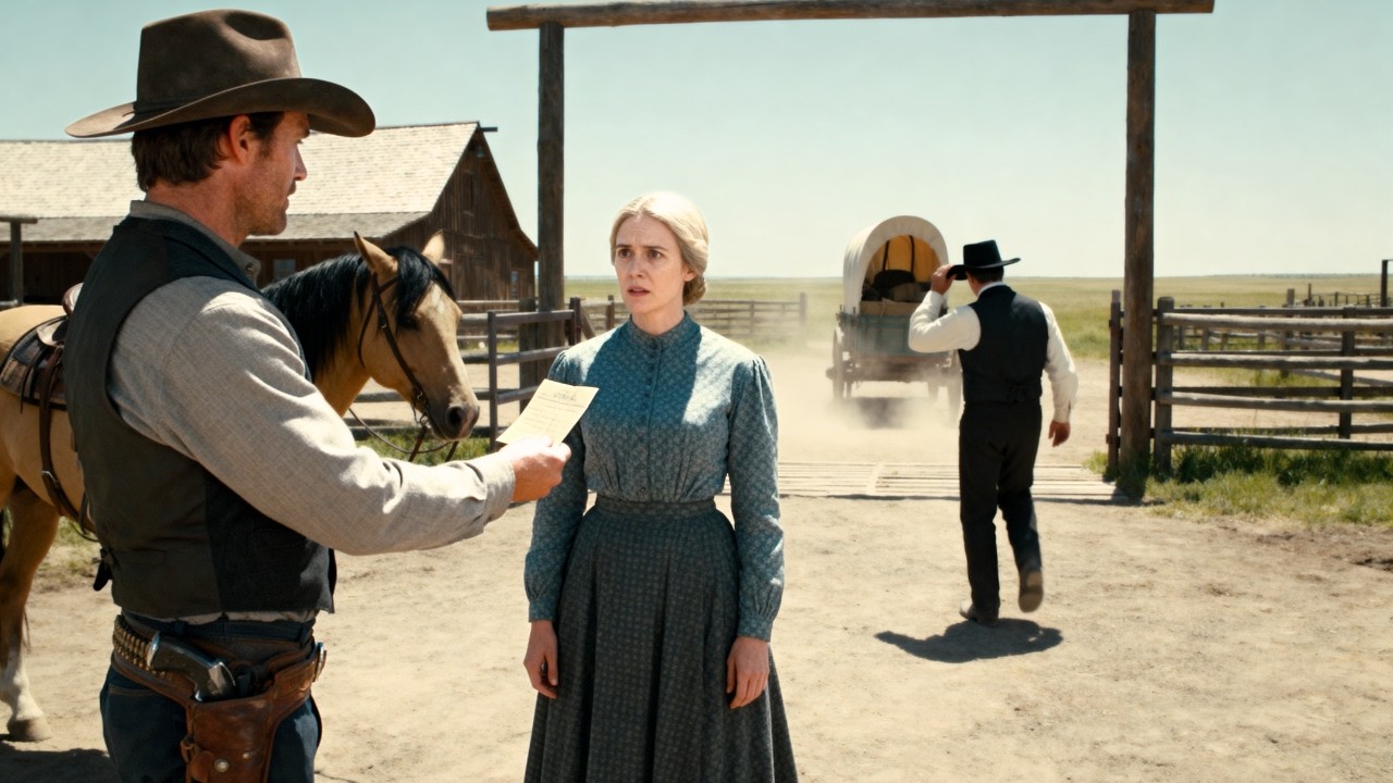 The Cowboy Arrived As They Were Seizing Her Ranch, He Paid Every Dollar She Owed And Sent Them Away