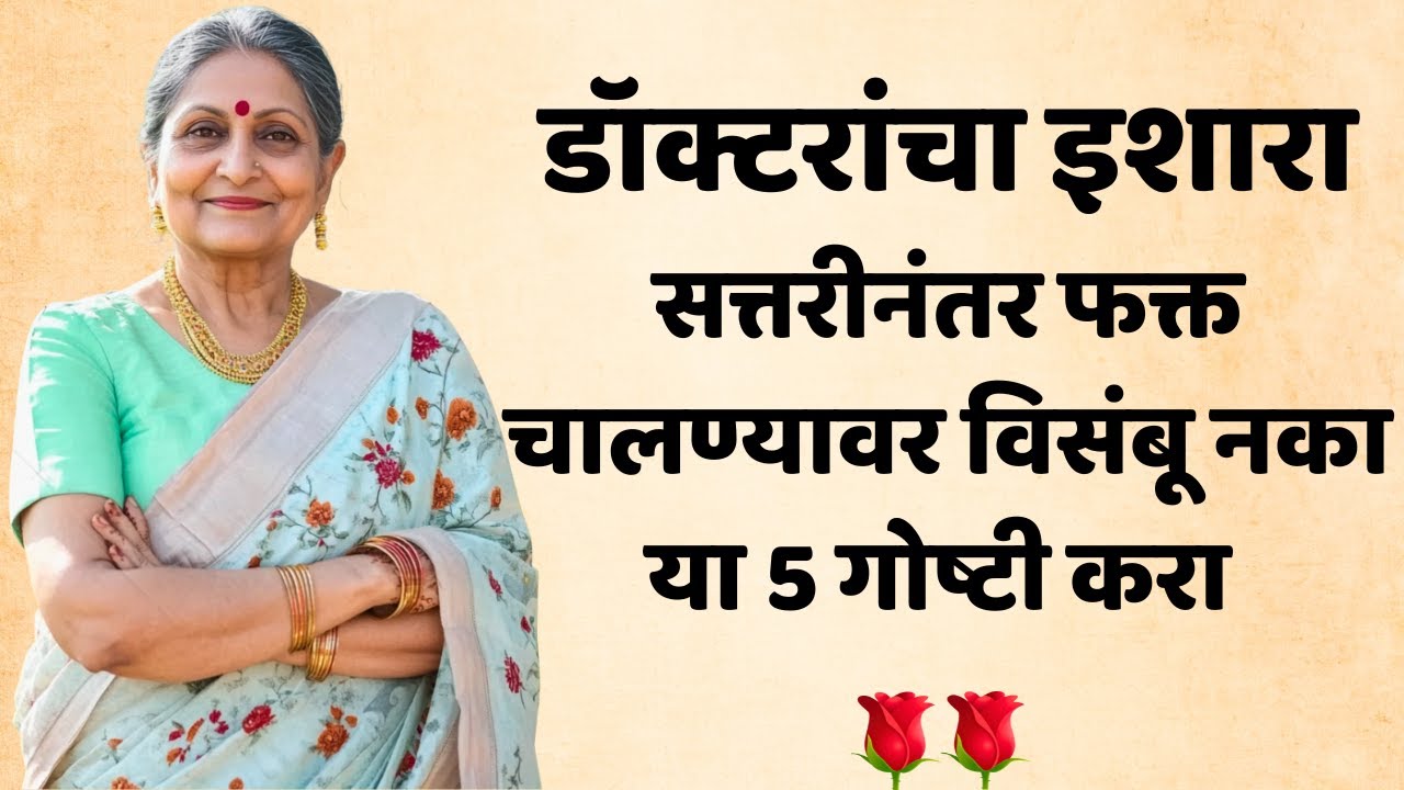 डॉक्टरांचा इशारा सत्तरीनंतर फक्त चालण्यावर विसंबू नका या 5 गोष्टी करा | After 70, Stop Overwalking