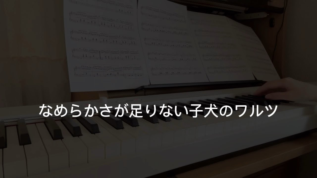 なめらかさが足りない子犬のワルツ