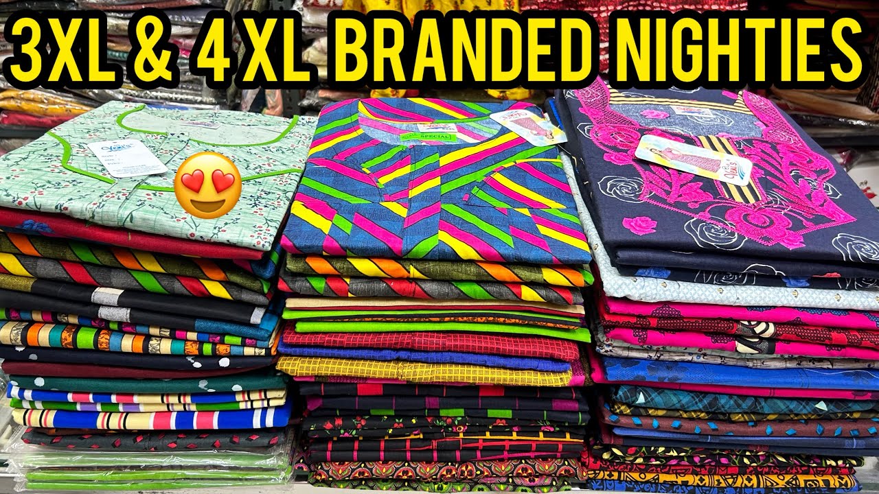 PLUS  SIZE  NIGHTY SPECIAL ❤️&zwj;🔥 3xl / 4 xl  size nighties in Madurai 😍