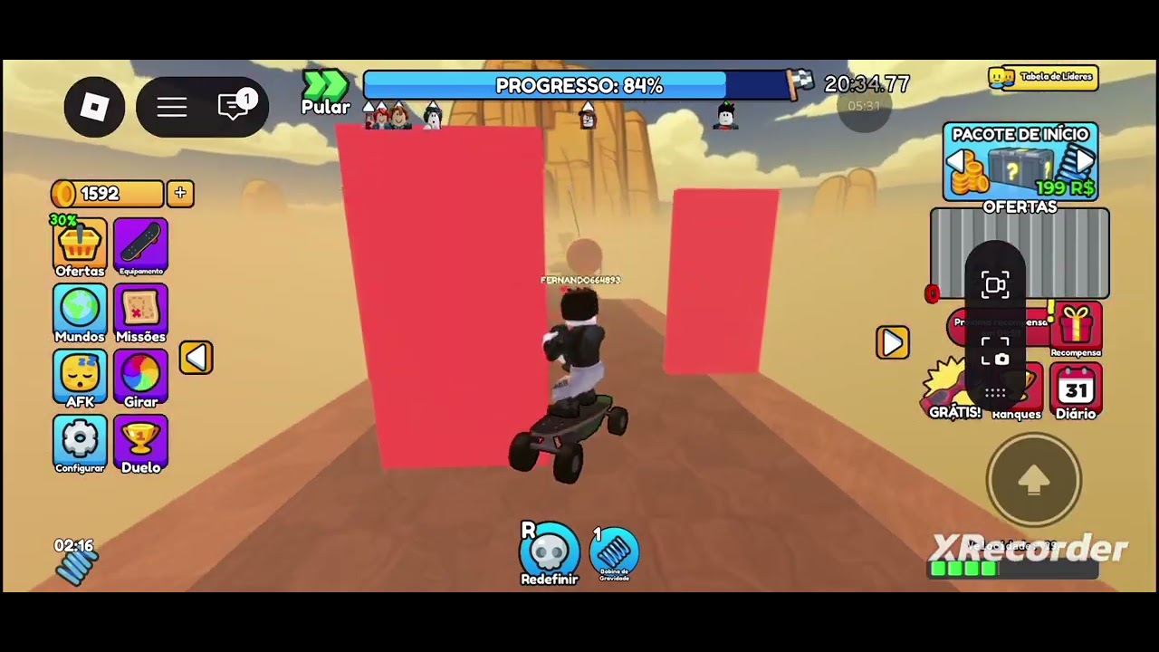 JOGANDO  WE4 Skateboard obby