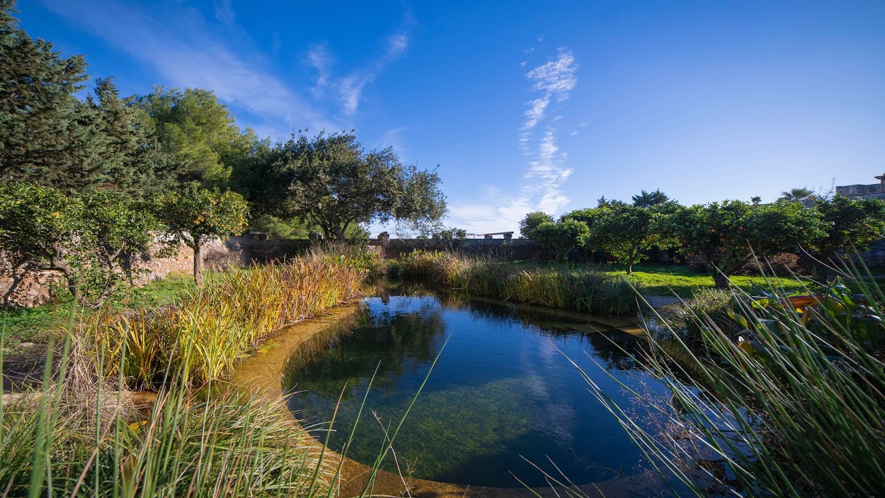 Villa in affitto con bio lago balneabile in Salento per vacanze in Puglia