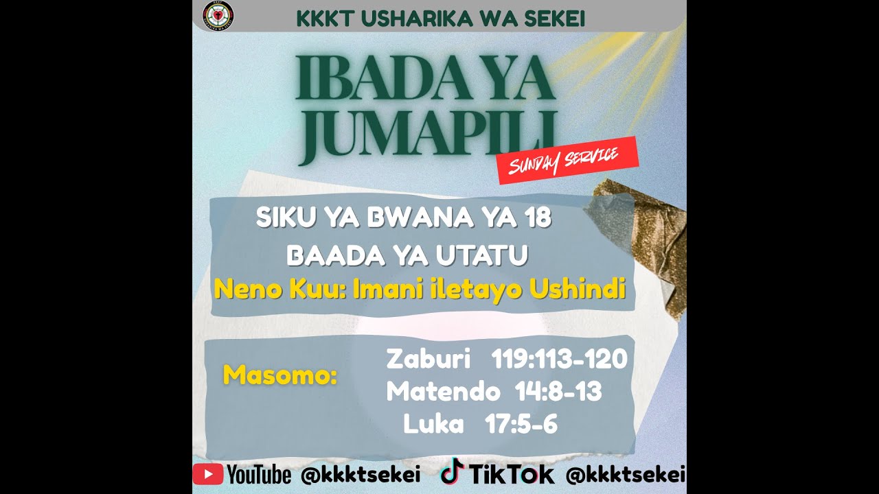 IBADA YA KUMSIFU MUNGU ILIYOONGOZWA NA SEKEI PRAISE TEAM KATIKA IBADA YA PILI#gospelmusic #music