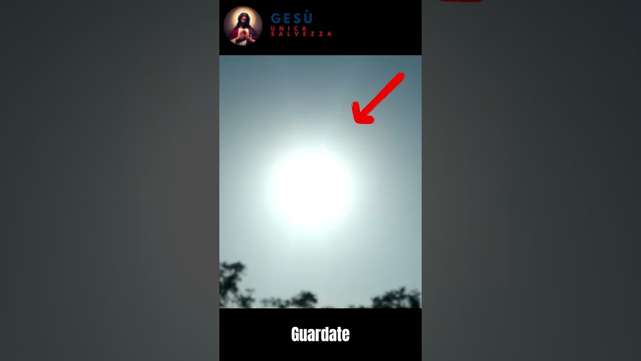 Miracolo del sole di Medjugorje ripreso da una fedele con il suo telefono #medjugorje #miracolo
