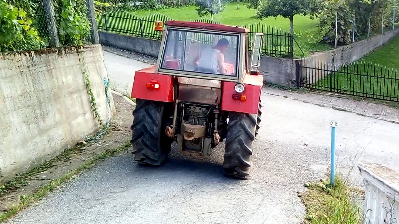 Zetor 8045 Crystal brakes and front wheel drive testing