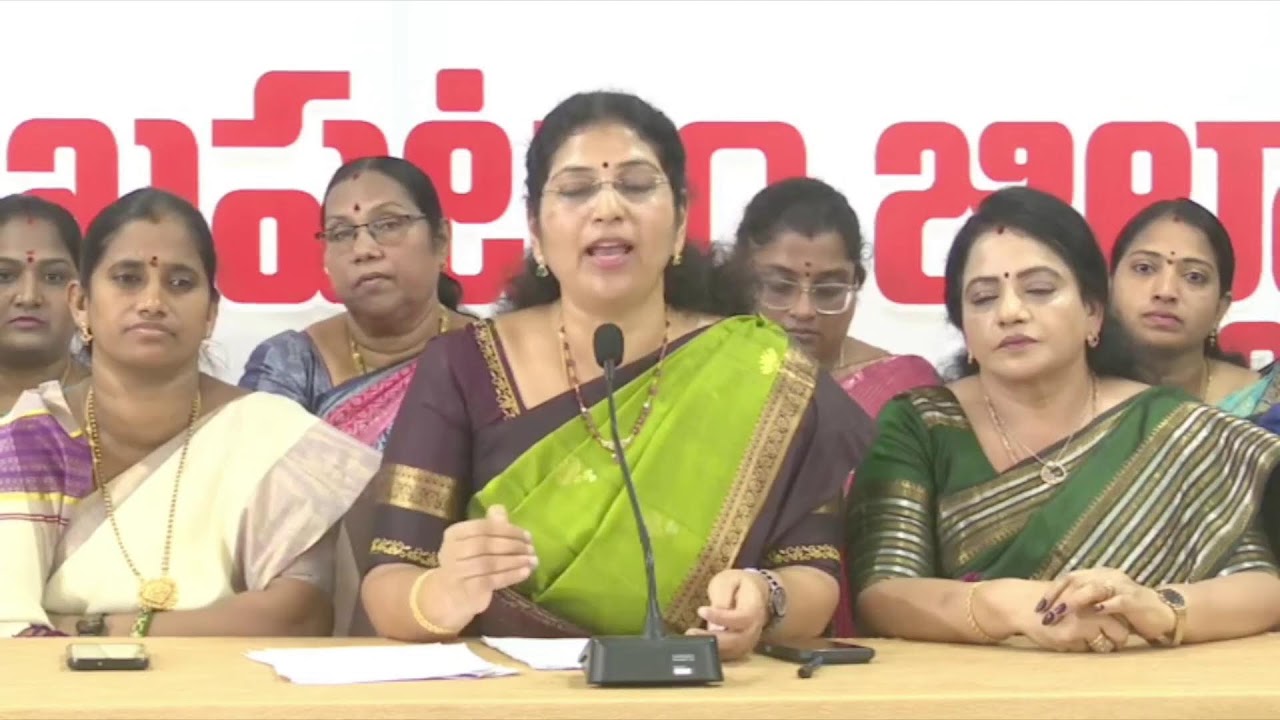 LIVE: YSRCP Party Mahila Vibhagam State President & MLC Smt Varudu Kalyani Press Meet