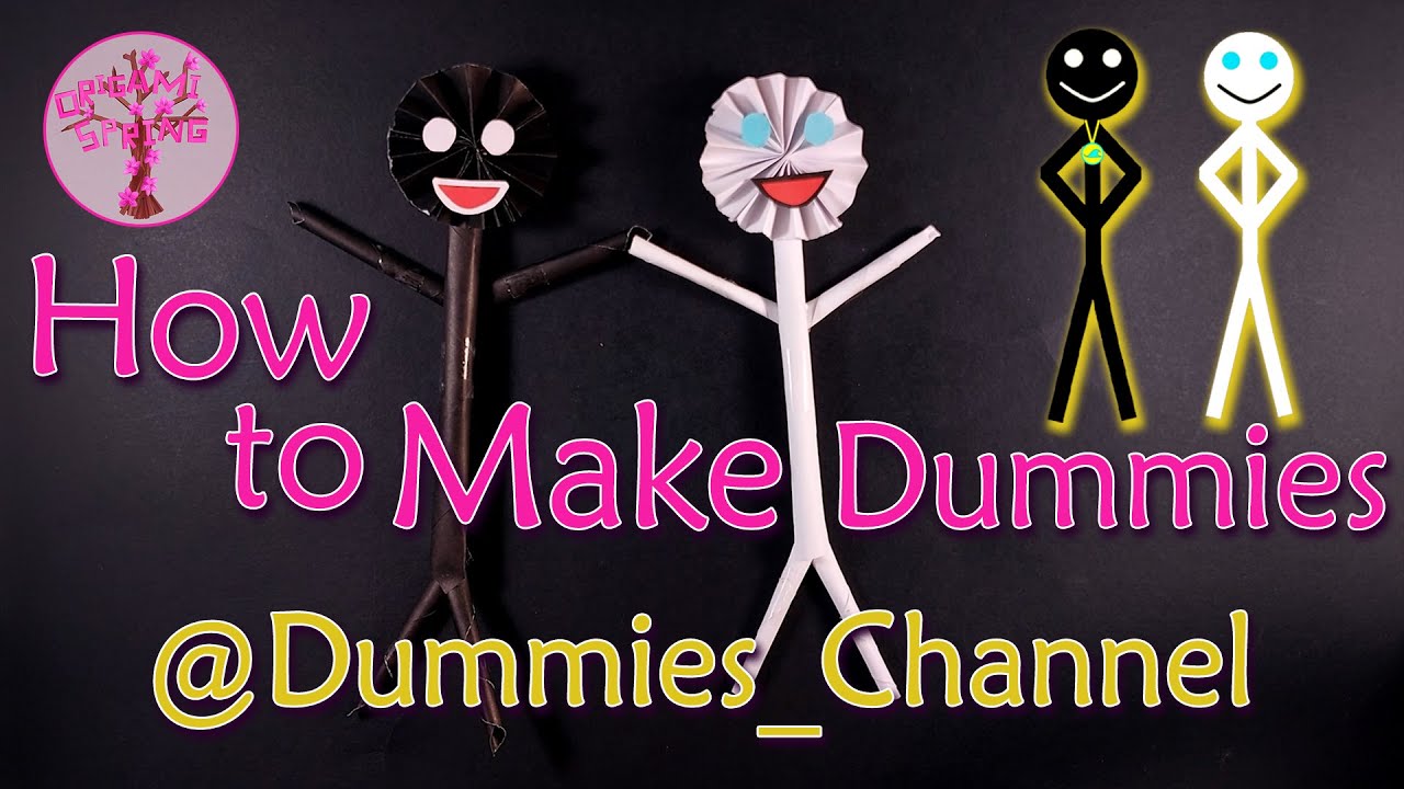 How to Make an Origami Dummies 😍🧍 | Easy & Cute @Dummies_Channel