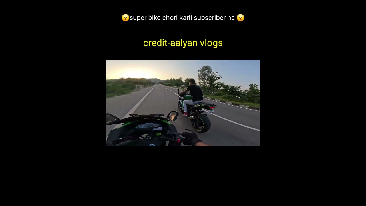 #shorts #viral  Bike Chor🤬 Superbike Chori karli Subscriber ne🤬 _