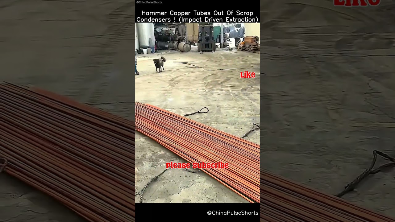 Copper Tube Extraction Like a Boss! 💥 #MetalRecycling #ScrapHack