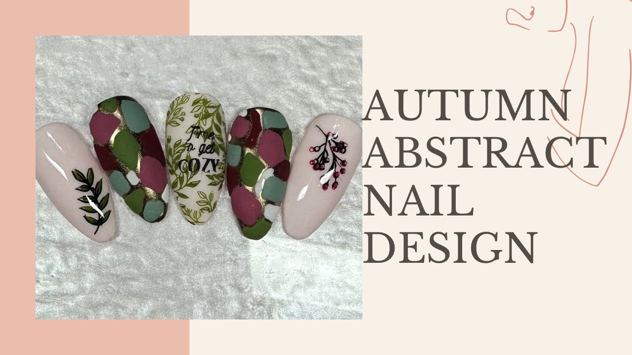 Easy Autumn Abstract Nail Art 🍂 Step-by-Step Tutorial 💅 | Nail Tips & Tricks #nails #nailart #diy 
