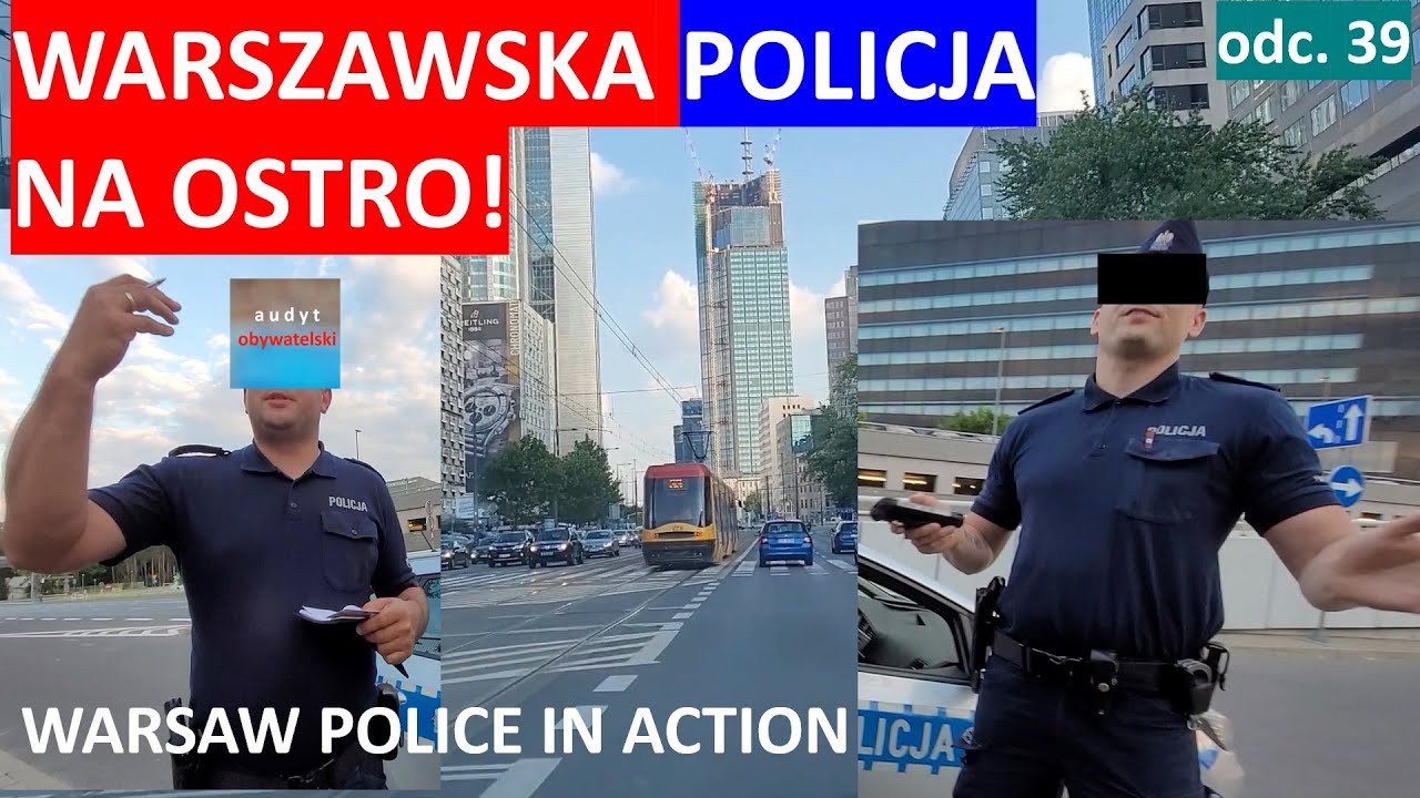 Policjanci z Warszawy zaczepiają człowieka, który wykonuje legalne czynności,  sami łamią prawo. #39