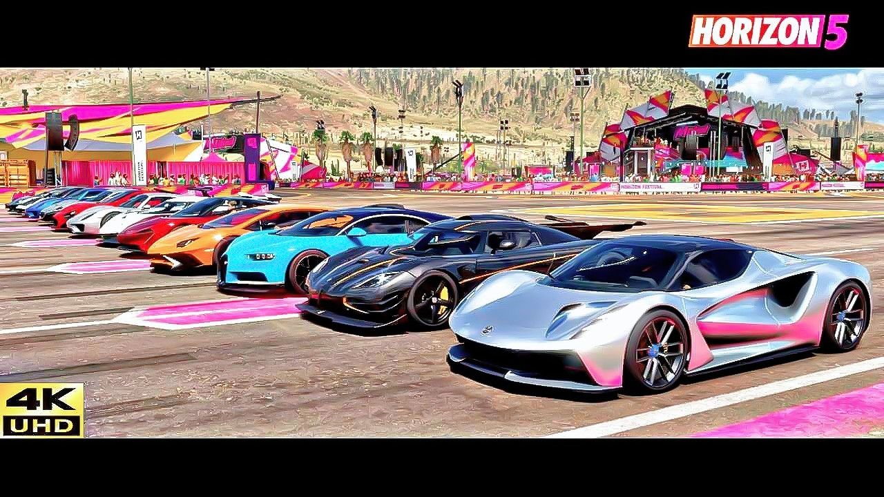 Top Fastest Cars Drag Race Showdown in Forza Horizon 5! 3000Hp+