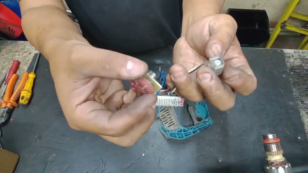 Trocando induzido e Bobina da serra sabre.