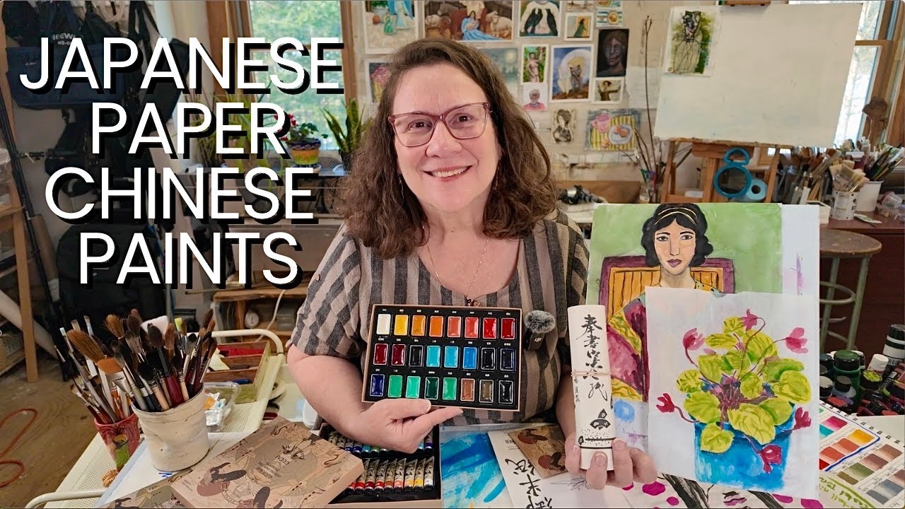 Exploring Japanese Papers with Chinese Pigments 