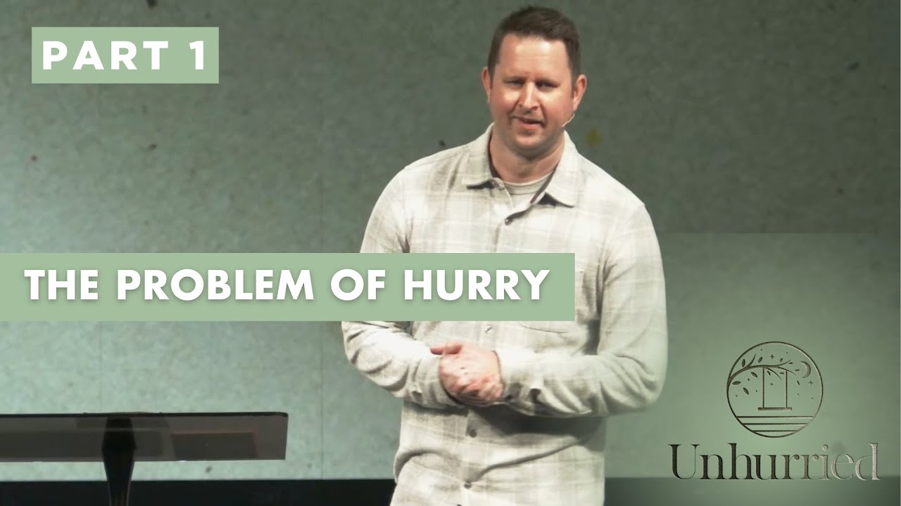 To experience life to the full, we have to ruthlessly eliminate hurry from our lives