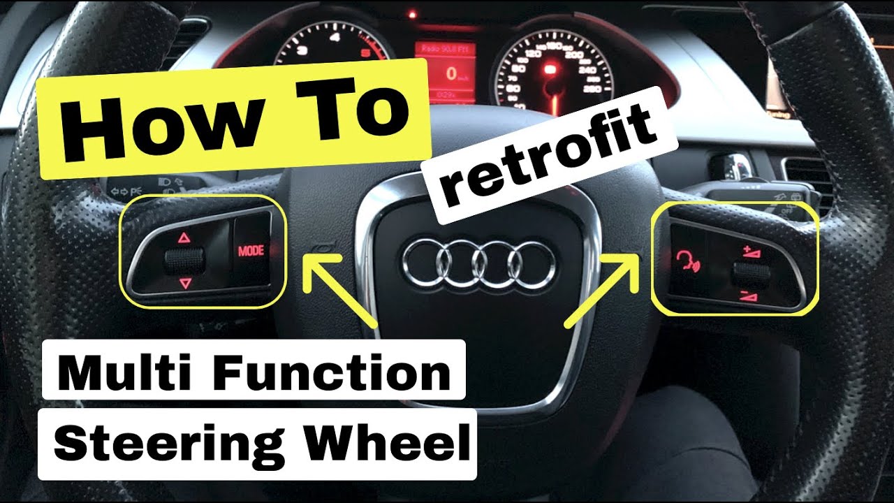 Как модернизировать многофункциональный руль для Audi A4 B8 своими руками