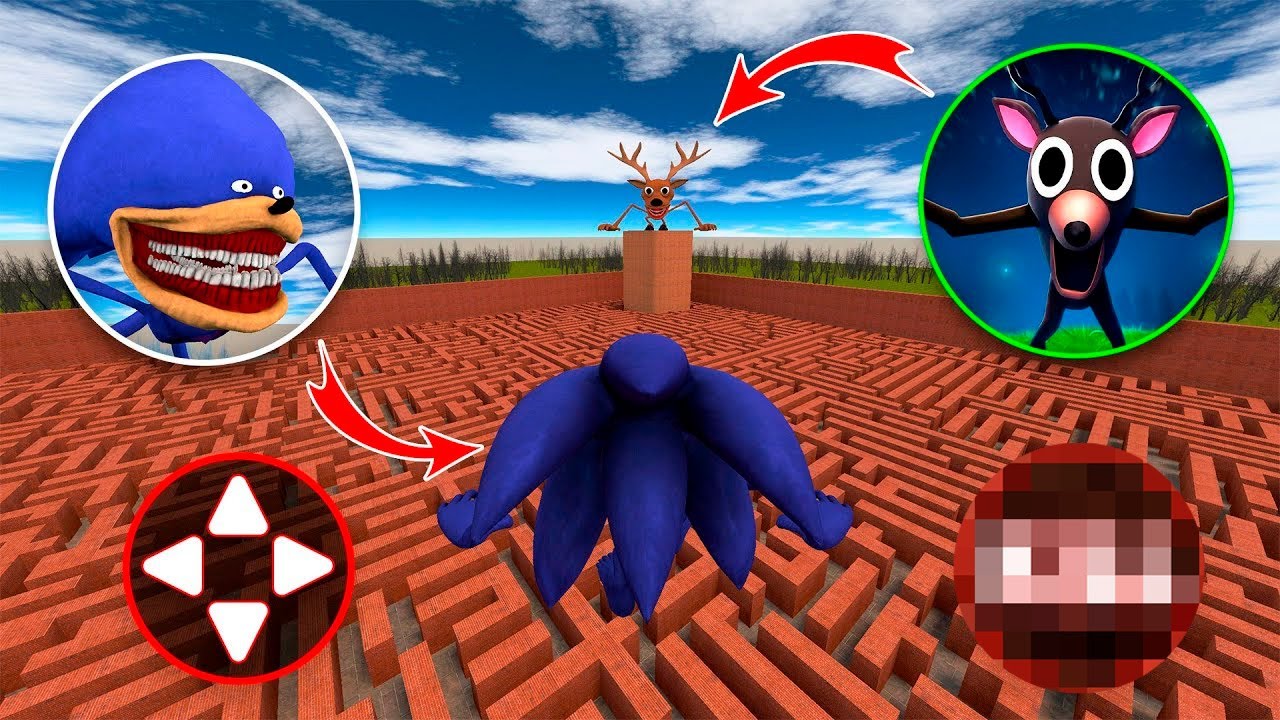 I Became SONIC vs 99 Nights in the Maze – EPIC BATTLE in Garry’s Mod ⚡