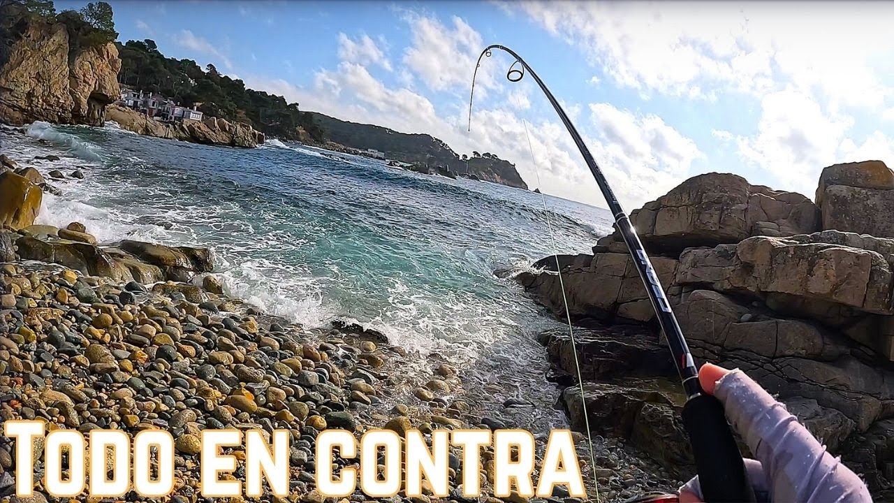 El temporal nos deja sin salida en kayak. Pescando con todo en contra.