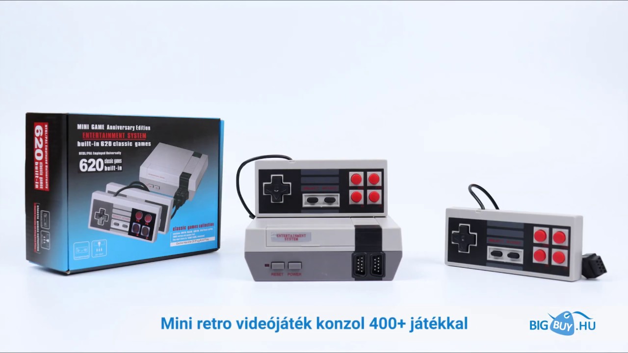 MINI RETRO videoj&aacute;t&eacute;k konzol 400+ j&aacute;t&eacute;kkal