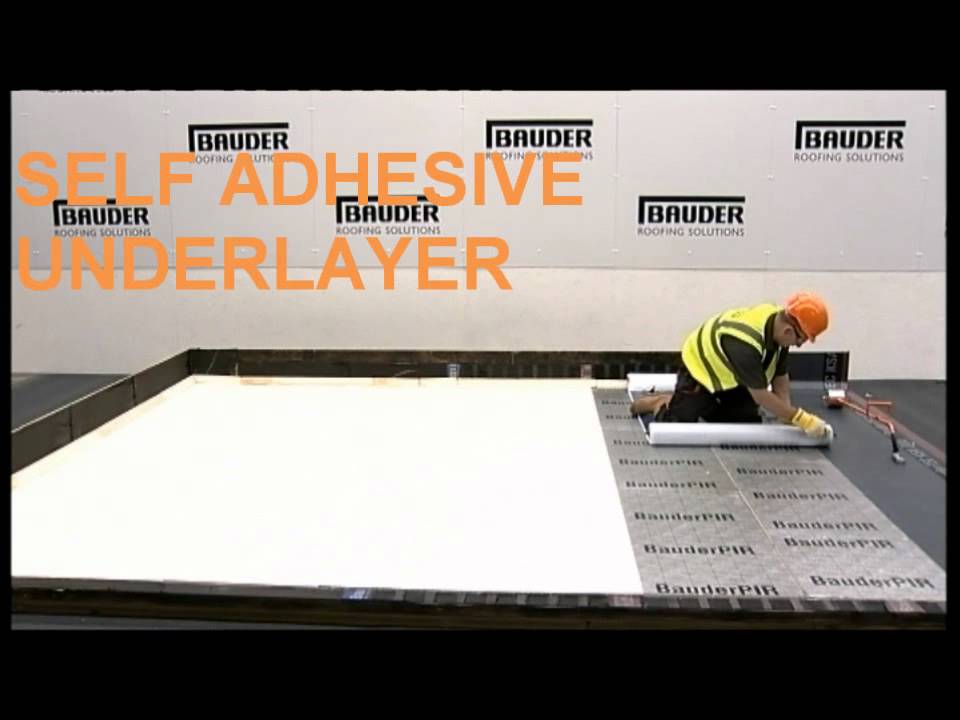 Self Adhesive Bitumen Membrane Flat Roof Installation
