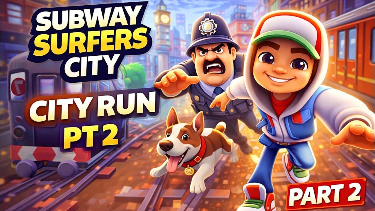 Subway Surfers City Part 2 || Epic Train Dodge Run 
